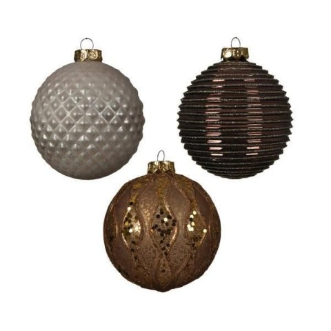 SFERA VETRO BROWN 3 ASS